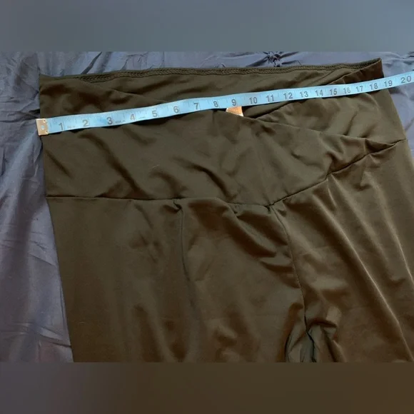 4X SHEIN Black Leggings Sleek cross cross Elastic Waist - Picture 4 of 6